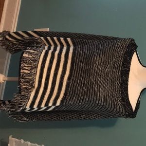 Gently used sweater poncho size Large